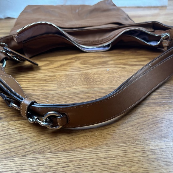 EUC Coach Duffle Shoulder Bags 2Way Diagonal Hanging F17116 Camel Brown - Picture 8 of 11